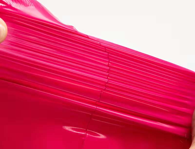 噶尔玫红色快递袋-05